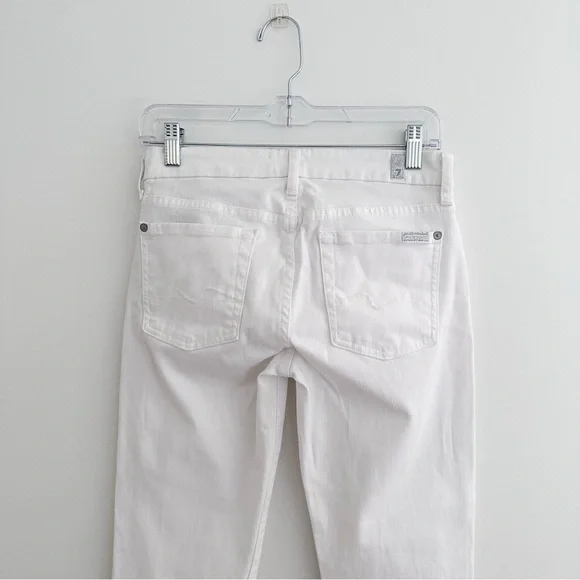 7 For All Mankind White Jeans - Picture 7 of 9